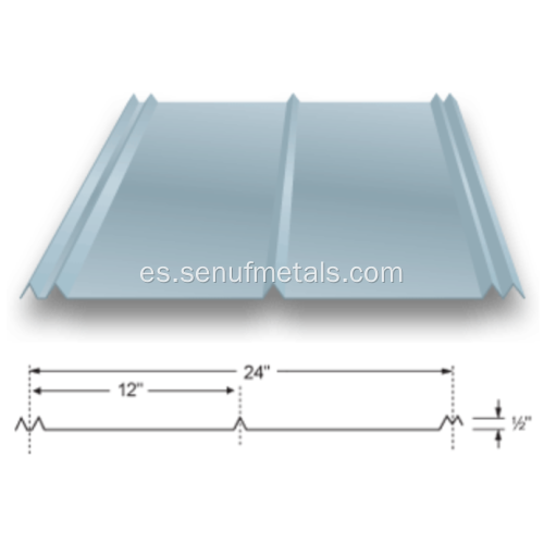 Máquina de formación de paneles metálicos de sujetador oculto